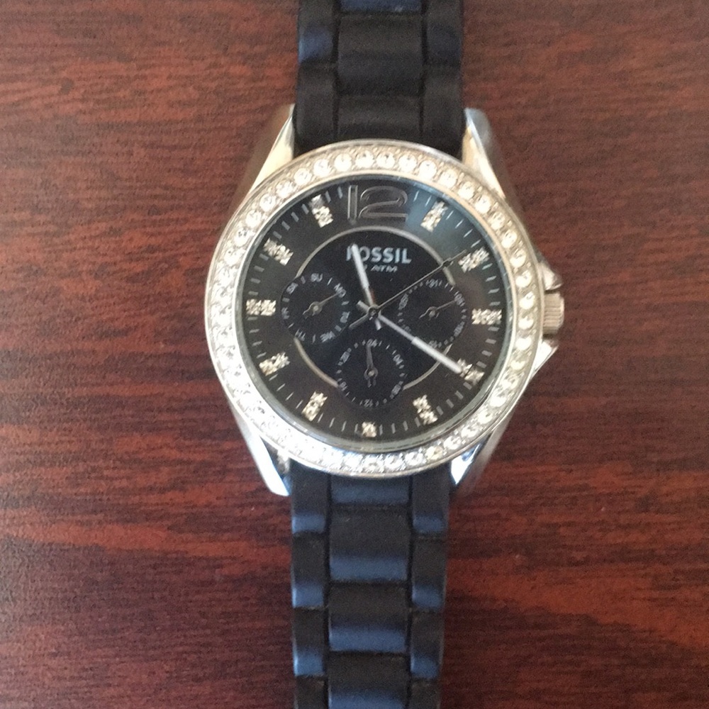 Black Fossil Watch